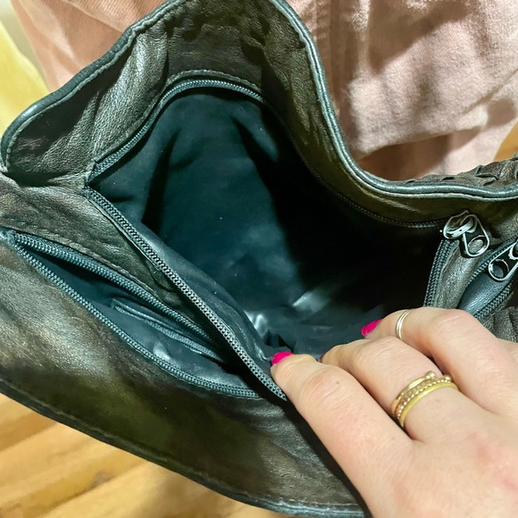 Woven Leather Crossbody Bag - Picture 15 of 15